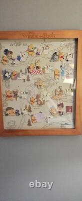 Winnie the Pooh Hundred Acre Wood Monthly Pin Set with Frame COMPLETE SET