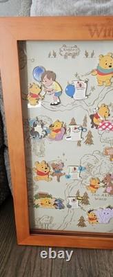 Winnie the Pooh Hundred Acre Wood Monthly Pin Set with Frame COMPLETE SET