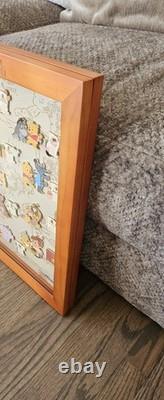 Winnie the Pooh Hundred Acre Wood Monthly Pin Set with Frame COMPLETE SET