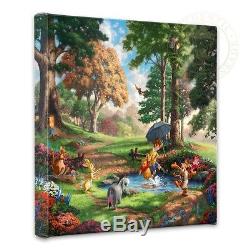 Winnie the Pooh I & II Wrap Thomas Kinkade 14 x 14 Gallery Wrapped Canvas Set