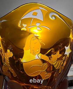Winnie the Pooh LENOX DISNEY Cased Crystal Amber bowl -LIMITED EDITION 000/250