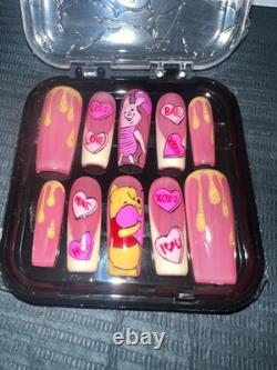 Winnie the Pooh Long press on nails handmade