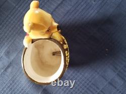 Winnie the Pooh Pencil Pot and Sharpener Ceramic, Walt Disney Enesco 1964