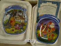 Winnie the Pooh Plate set/Bradford Exchange/Winnie the pooh plates/Plate set 12