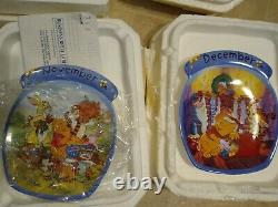 Winnie the Pooh Plate set/Bradford Exchange/Winnie the pooh plates/Plate set 12