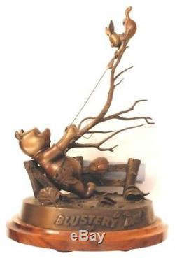 Winnie the Pooh Sculpture Blustery Day by Bill Toma, Limited Edition #129/250