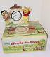 Winnie The Pooh Sears Wind Up Clock Nice In Original Box Functional 1964