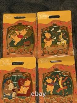 Winnie the Pooh Seasonal Celebration Series 3 Pin Set Disney MOG? Lot of 4