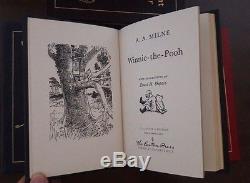 Winnie the Pooh Set of 4 by A A Milne Easton Press Leather Collectors Edition