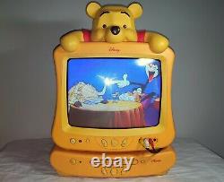 Winnie the Pooh TV DVD Combo Player Vintage Walt Disney Rare Collectable