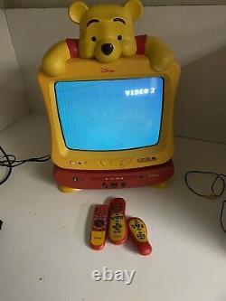 Winnie the Pooh TV DVD Combo Player Vintage Walt Disney Rare Collectable Works