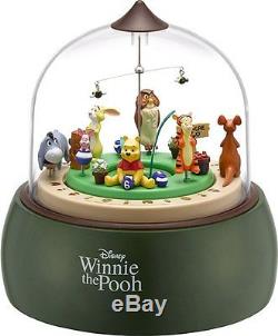 Winnie the Pooh Trick rotation Clock Music box Glockenspiel Diorama ClockJapan