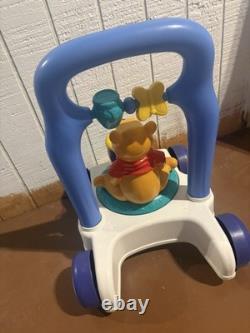 Winnie the Pooh VINTAGE Mattel Spinning Pooh Walker Push Toy Baby 1997 RARE