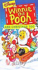 Winnie the Pooh and Christmas Too (VHS, 1997)