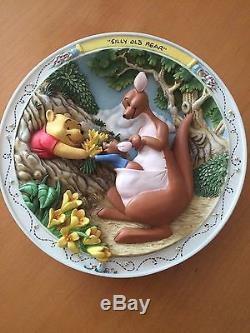 Winnie the Pooh and Friends Bradford Exchange 3-d plate collection