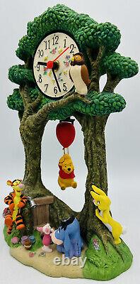 Winnie the Pooh and Friends Pendulum Clock Walt Disney Attractions Collectible
