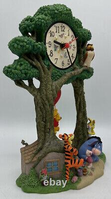 Winnie the Pooh and Friends Pendulum Clock Walt Disney Attractions Collectible