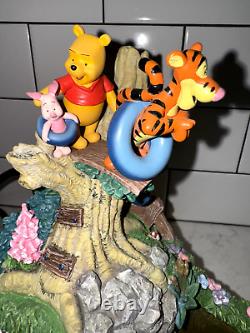 Winnie the Pooh and Friends tabletop Water Fountain Walt Disney Works see video