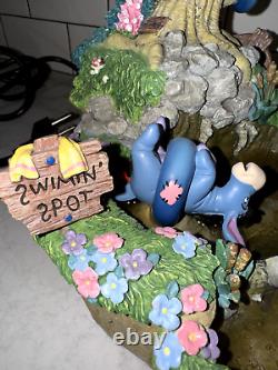 Winnie the Pooh and Friends tabletop Water Fountain Walt Disney Works see video