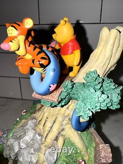 Winnie the Pooh and Friends tabletop Water Fountain Walt Disney Works see video