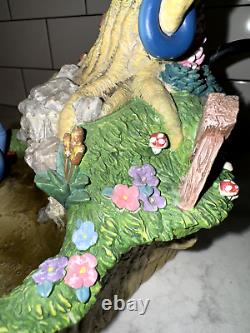 Winnie the Pooh and Friends tabletop Water Fountain Walt Disney Works see video