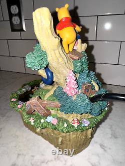 Winnie the Pooh and Friends tabletop Water Fountain Walt Disney Works see video