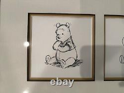 Winnie the Pooh and The Honey Tree Think Think Think Certified Serigraph Cel