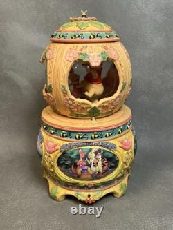 Winnie-the-Pooh's Thoughtful Spot Disney Store Snow Globe Music Box See Video