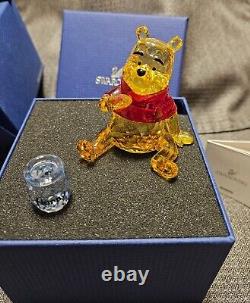 Winnie the Pooh with Hunny Pot Swarovski Crystal Colorized Figurine 1142889