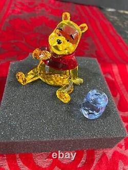 Winnie the Pooh with Hunny Pot Swarovski Crystal Colorized Figurine 1142889