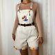Winnie The Pooh Embroidered Vintage Dungarees Shorts Overalls