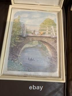 World of Pooh 1957 Vintage Framed Prints Set of 4 Winnie The Pooh