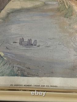 World of Pooh 1957 Vintage Framed Prints Set of 4 Winnie The Pooh