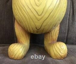 12 Figurine de Winnie l'Ourson en Faux Bois Sculpté