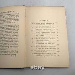 1926 Winnie l’ourson d’A. A. Milne, 39e édition, 5,5 x 8, EP Dutton & Co.