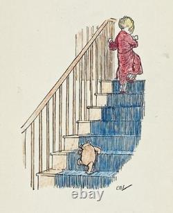 1934 WINNIE L'OURSON Édition originale bon marché Maison au coin A MILNE Rare METHUEN Royaume-Uni