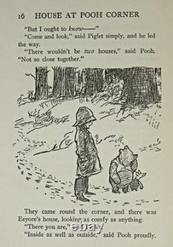 1934 WINNIE-L'OURSON Première édition bon marché Maison au coin A. MILNE Rare METHUEN Royaume-Uni
