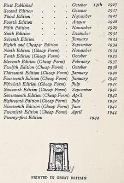 1934 WINNIE-L'OURSON Première édition bon marché Maison au coin A. MILNE Rare METHUEN Royaume-Uni