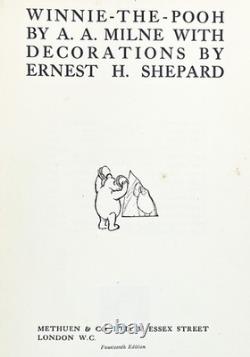 1934 Winnie l’Ourson bon marché PREMIÈRE ÉDITION Maison au coin A. MILNE rare METHUEN Royaume-Uni