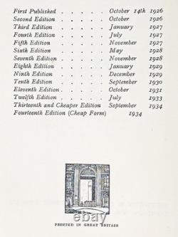 1934 Winnie l’Ourson bon marché PREMIÈRE ÉDITION Maison au coin A. MILNE rare METHUEN Royaume-Uni