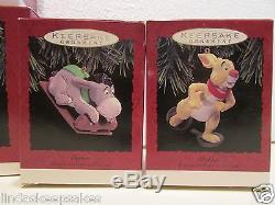 1991-94 Ornement Hallmark Winnie The Pooh Collection 6pc Tigger Kanga Eeyore Owl