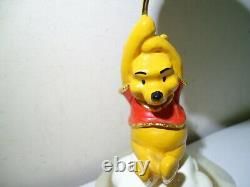 1994 Walt Disney Figurine Winnie The Pooh Avec Red Baloon Ron Lee Heavy Onyx Base