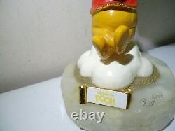 1994 Walt Disney Figurine Winnie The Pooh Avec Red Baloon Ron Lee Heavy Onyx Base