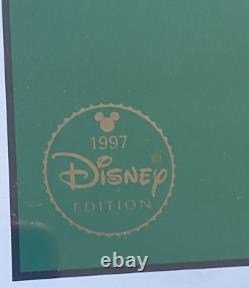1997 LE Walt Disney Winnie l'Ourson Tigrou Lithographie 24x24 avec Sceau Officiel