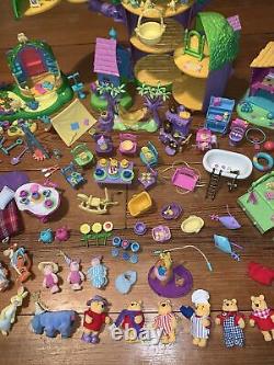 1998-99 Winnie The Pooh Friendly Places Treehouse Playset Collectible Lot & Plus