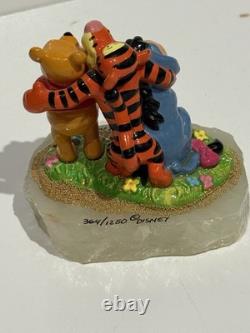 1998 Ron Lee Winnie l'Ourson Porcinet Tigrou Bourriquet Figurines Statue Disney RARES