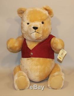 2006 Steiff 24 Pouces Giant Blonde Mohair Winnie Pooh Ours 680328 382/1000