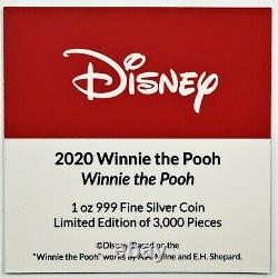 2020 Niue 1oz Silver Disney Personnages Winnie The Pooh Ngc Pf70 Premières Versions