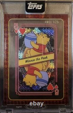 2025 Topps Disney Mint Winnie L'Ourson Cinq de Coeurs /125 Première Impression