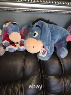 33 Peluches vintage Eeyore de Disney et lot de divers ours saisonniers
